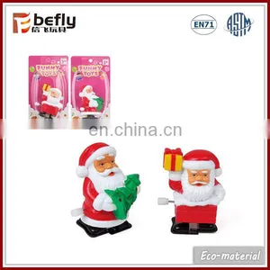 Table Decoration Toy Plastic Wind up Santa Claus for Promotion thumbnail-1