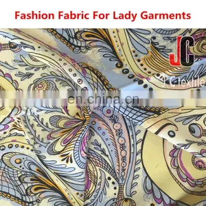 New Bright-coloured Design 100% Rayon Cloth Material Fabric Silk Soft Poplin Stamp Fabric thumbnail-2
