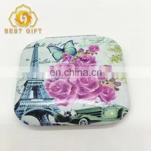 Purse Handbag Double Cosmetic Souvenir Compact Square Mirror thumbnail-1