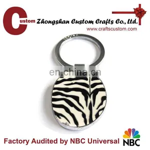 Hot Popular Fashion Zebra-stripe Souvenir Metal Keychain as Gifts thumbnail-1