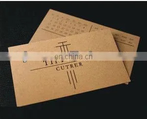 Embossed Recycled Kraft Paper Business Cards thumbnail-1
