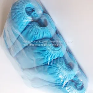 One-time Thickening Shoe Cover Wholesale Package Mail Non - Woven Fabric Shoe Cover Foot Cover Home Use Cloth Plastic Shoe Cover 100 thumbnail-3