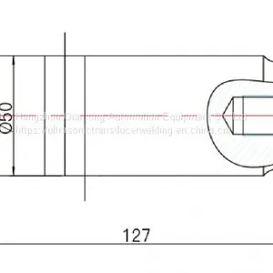 25Khz 700W Mini High Power Ultrasonic Transducer With 2pcs Ceramic Rings 50mm thumbnail-2