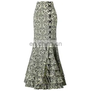 Ladies Long High-waisted Fishtail Skirt for Party thumbnail-3