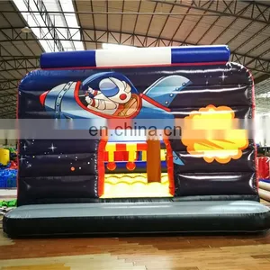 Beautiful Outdoor Kids Aerial Theme Inflatable Bounce House With Slide For Sale thumbnail-2