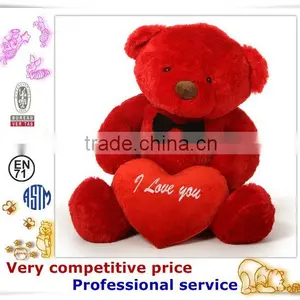 OEM Stuffed Toy,Custom Plush Toys, Bear With Red Heart Toy thumbnail-2