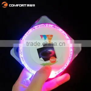 2015Newest Design Popular Battery Operated Illuminated Sticker Coaster thumbnail-3
