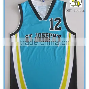 Sublimation 100% Polyester Basketball Singlets thumbnail-1