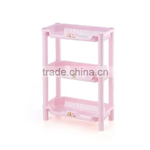 Grid Design 3/4 Layer Multipurpose Plastic Storage Rack Kitchen Holder thumbnail-2