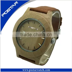 Wood Wristwatch Bamboo Wooden Watch Bracelet Bangle Quartz Watches Lover's Gift thumbnail-1