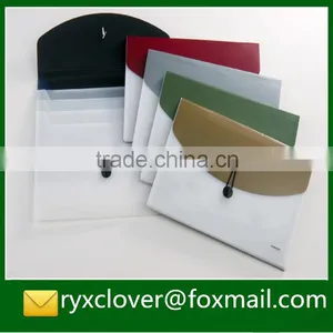 High Quality A4 Clear Plastic Colorful Envelope Document Bag thumbnail-1
