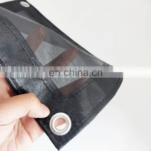PVC Coated Polyester Safety Mesh Sheet /Japan Fire Retardant Mesh thumbnail-4