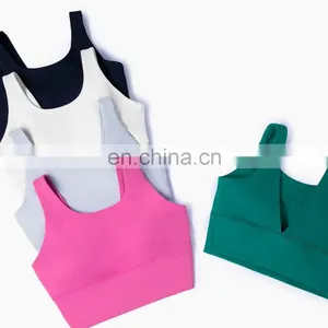 Custom Deep V Back Bra Match Crotchless Leggings 2pcs Yoga Suit Set Women Sports Gym Tracksuit Ladies Gym Fitness Sets thumbnail-2