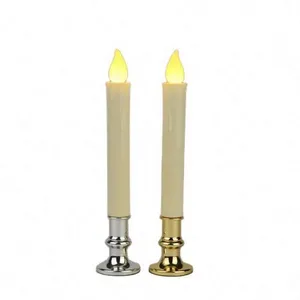 Competitive Price Led Flameless Church Battery Taper Long Candles thumbnail-1