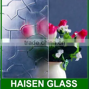 Clear Patterned Glass Diamond Glass for Windows and Shower Doors thumbnail-1