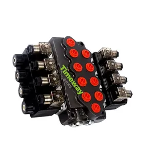 Hydraulic Parts High Working Pressure SD5 Electric Hydraulic 4 Lever Solenoid Control Valve 1 Year Warranty thumbnail-4