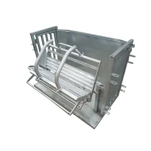 Professional Sheep Goat Rotatable Turnover Crate Handler Squeeze Chute Crush Catcher for Livestock Farm Treatment Equipment thumbnail-1