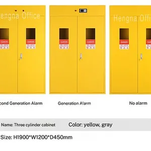 1900mm Single Gas Cylinder Cabinet for Research Universities, Intelligent Gas Leakage Detection & Automatic Fan System thumbnail-3