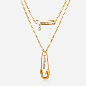 18K Gold Plated Stainless Steel CZ Resin Filled DIY Tassel Necklace Bracelet Charms thumbnail-1