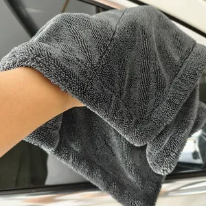 Twisted Loop Microfiber Drying Towel Super Absorbent Streak-Free Car Wash Cloth thumbnail-1