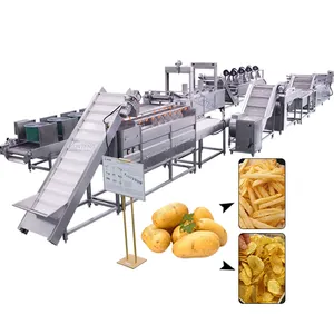 Full Automatic Potato Snack Frying Line French Fries Potato Chips Processing Equipment EPC thumbnail-1