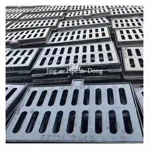 Heavy Duty EN124 D400 Ductile Iron & Stainless Steel Black Sewer and Drain Gratings for Road Safety thumbnail-6