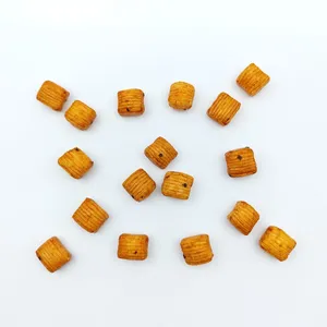 Healthy Non-fried Ridged Mini Rice Cracker Cubes With Spicy Seasoning for Private Label OEM Snack Suppliers thumbnail-4