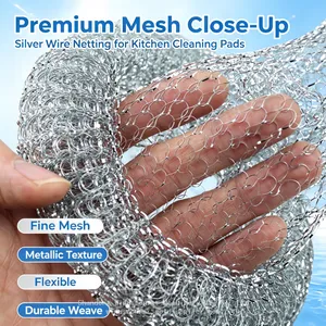 Hot‑Selling Galvanized Steel Wire Ball Round Mesh Metal Scourer for Daily Kitchen Washing Bulk thumbnail-3