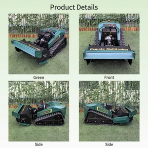 Robot Mulcher 40° Maximum Slope Loncin 420cc Crawler Mower Robot for Agricultural Orchard Vineyards Roadside Grassland Landscape thumbnail-4