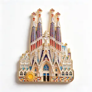 Customized Stereoscopic Resin Decor Craft Tourist Gift Fridge Magnet And Commemorative Decor Plate thumbnail-5