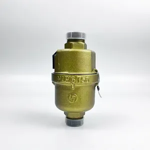 0.1MPa-1.6MPa Volumetric Liquid-Sealed Cold Water Meter in Brass Body for OEM Projects