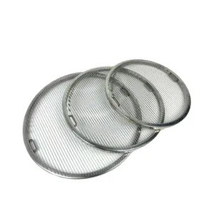 Round Metal Barbecue Net, 304 Stainless Steel, 3mm Bar, 35cm Diameter, Fits Weber Kettle Grill thumbnail-1