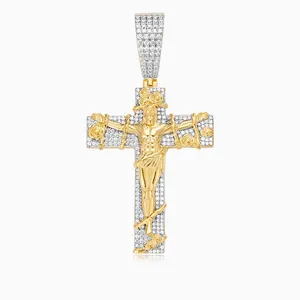 Shining Star Jewelry Christian Sterling Silver Crucifixion Jesus Cross Pendant thumbnail-4