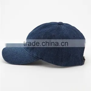 Custom 100% Denim Baseball Cap thumbnail-6