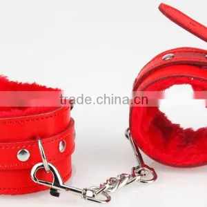 Quality Black Soft Fur Restraint Wrist & Ankle Cuffs Bondage Fetish Role Play thumbnail-3