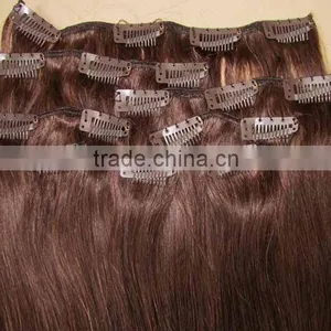 European 100% Remy Human Hair,clip in Hair Extension thumbnail-1