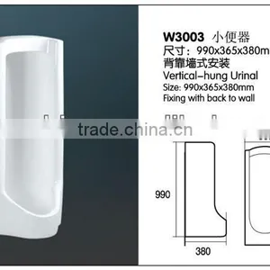 Sanitary White Bathroom Made in China Vertical-hung Urinal thumbnail-2