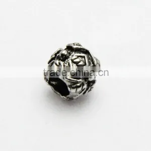 DIY Drum Shape Large Hole Metal Beads, Lead Free Nickle Free Necklace and Bracelet Zinc Alloy Beads Accessories thumbnail-4