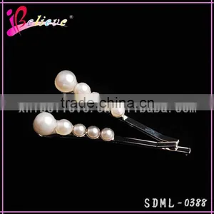 Cute Pearl Hair Accessories Made in China Yiwu Pearl Hair Clip Pearl Pin for Girls thumbnail-3