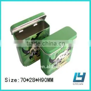 Rectangular Cigarette Tin Box With Higed Lid thumbnail-1