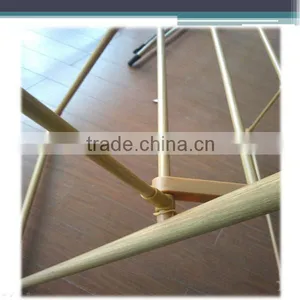 Folding Steel Wooden Color Baby Clothes Dryer Stand thumbnail-4