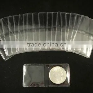 Plastic Transparent Coin Wallet , Coin Bag Made of Clear PP/PVC/PET thumbnail-1