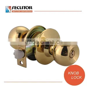 Passage Antique Copper Round Knob Door Lock thumbnail-5