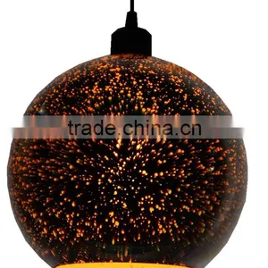2016 Zhongshan New 3 d Led Glass Pendant Lights Round Hanging Lamps Home & Hotel & Villa Furniture High Quality Chandeliers thumbnail-1