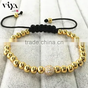 2016 Latest Fashion Beaded Wrap Steel Beads Wrist Bracelet thumbnail-4