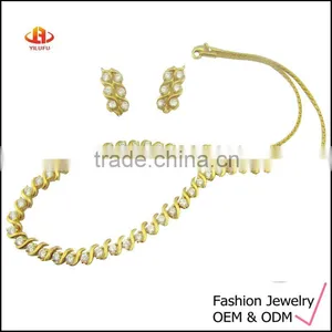 Costume Jewelry Gold Jewelry Set, Costume Necklace Set thumbnail-1