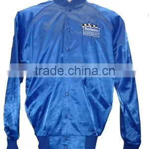 Custom Stlye Plain Satin Jacket,custom Fashion Made Satin Letterman Jacket,custom Made Plain Satin Jacket thumbnail-2