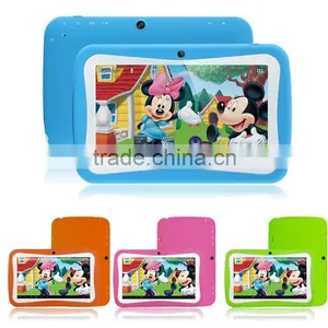 Kid Proof Silicone Kids 7 Inch Tablet Case Quad Core Android 4.4.2 Good Quality Tablet PC Android 4.2 Tablet For Gaming thumbnail-1