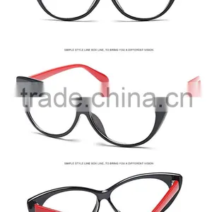 Fashion Cat Eyes Shape Clear Lens Glasses Eyewear for Men Women thumbnail-1