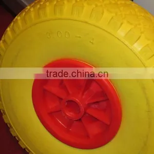 260x85 3.00-4 pu Foam Wheel With Plastic Rim thumbnail-1